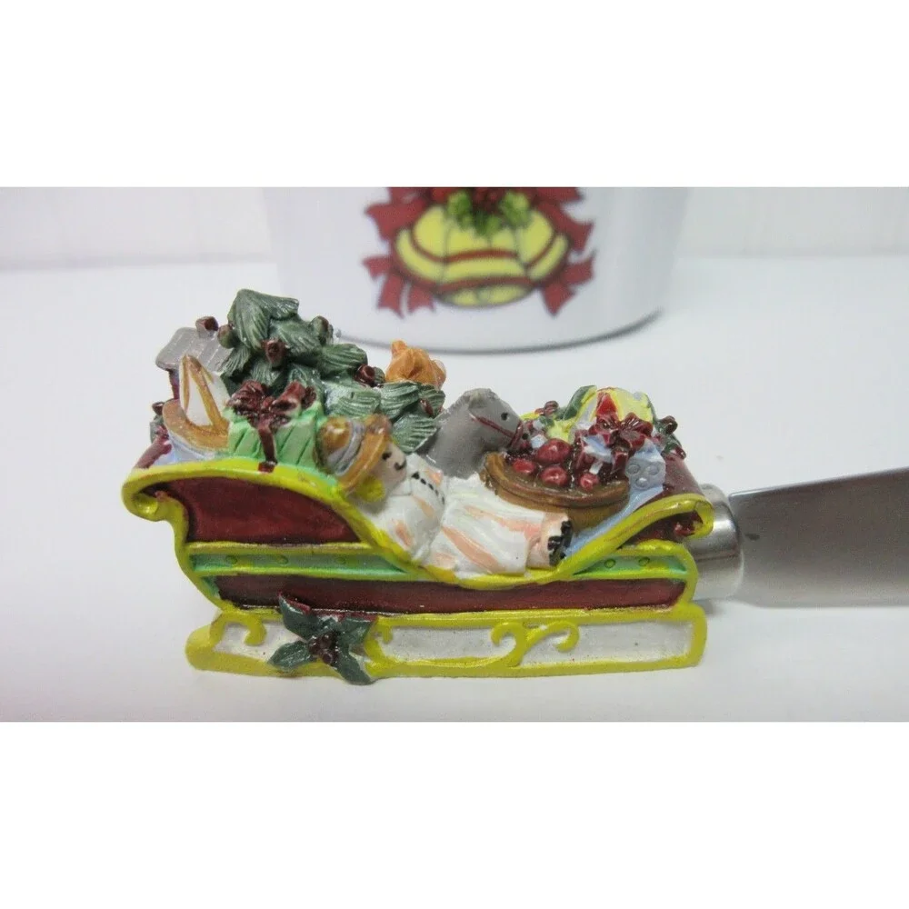 Portmeirion Studio A Christmas Story Bowl & Sleigh Spreader 2 Piece Dip Set